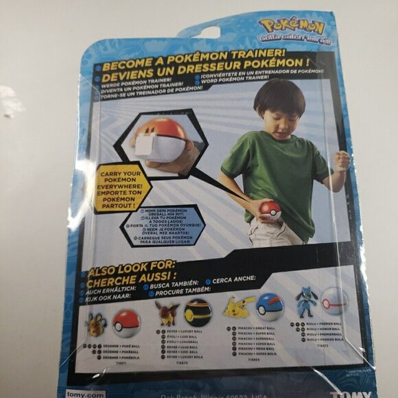 Pokemon Pikachu Great Ball Super Ball Tomy Clip & Carry Pokeball Figure - Picture 2 of 2